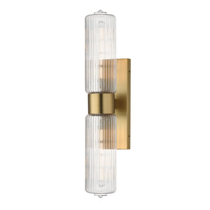 Maxim - 15192CRSBR - Two Light Wall Sconce - Kasbah - Satin Brass