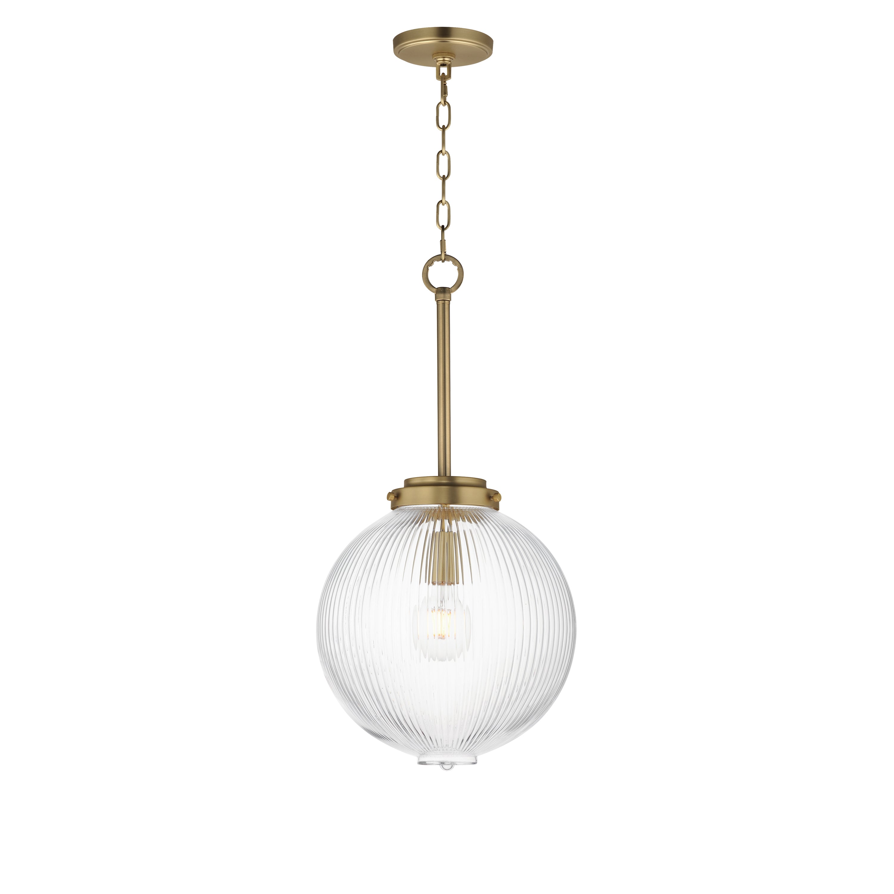 Maxim - 15194CRSBR - One Light Pendant - Kasbah - Satin Brass