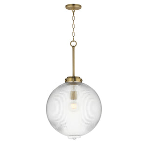 Maxim - 15196CRSBR - One Light Pendant - Kasbah - Satin Brass