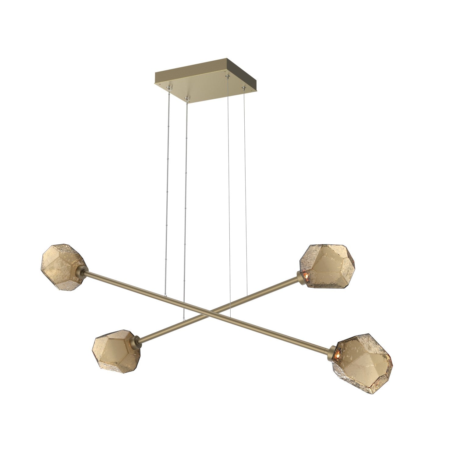 Hammerton Studio - PLB0039-M2-GB-B-CA1-L1 - LED Lantern - Gem - Gilded Brass