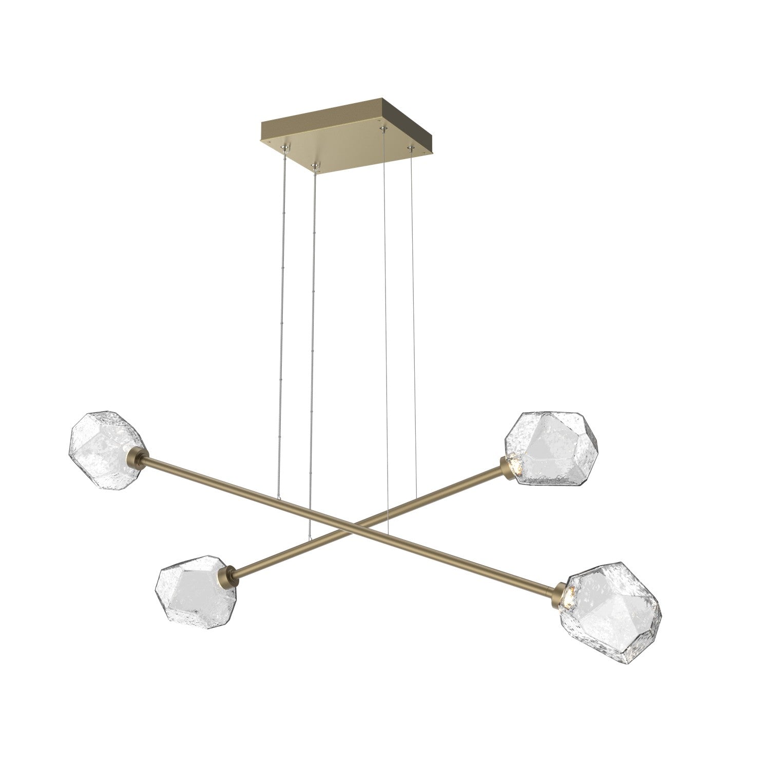 Hammerton Studio - PLB0039-M2-GB-C-CA1-L1 - LED Lantern - Gem - Gilded Brass
