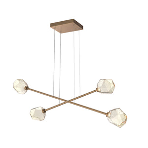 Hammerton Studio - PLB0039-M2-NB-A-CA1-L3 - LED Lantern - Gem - Novel Brass