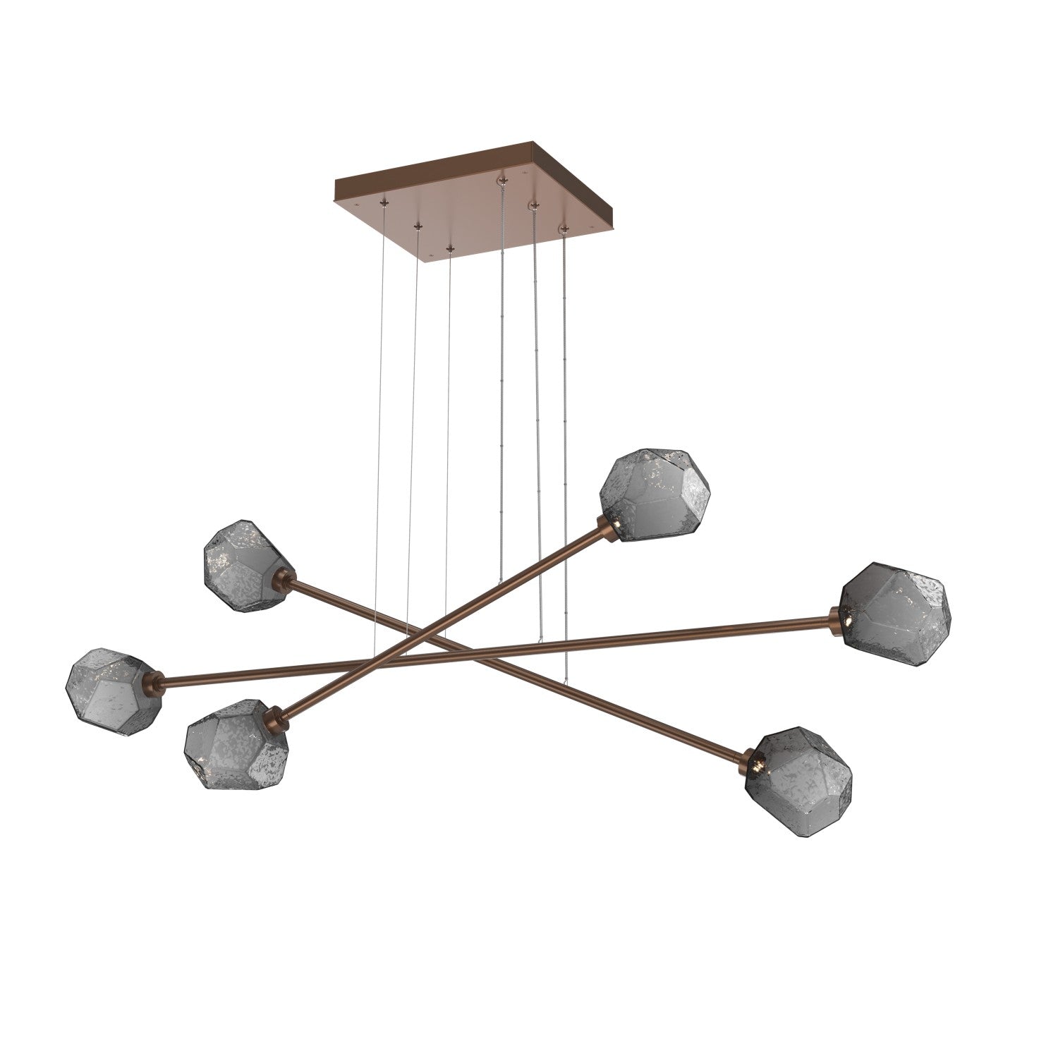 Hammerton Studio - PLB0039-M3-BB-S-CA1-L3 - LED Lantern - Gem - Burnished Bronze
