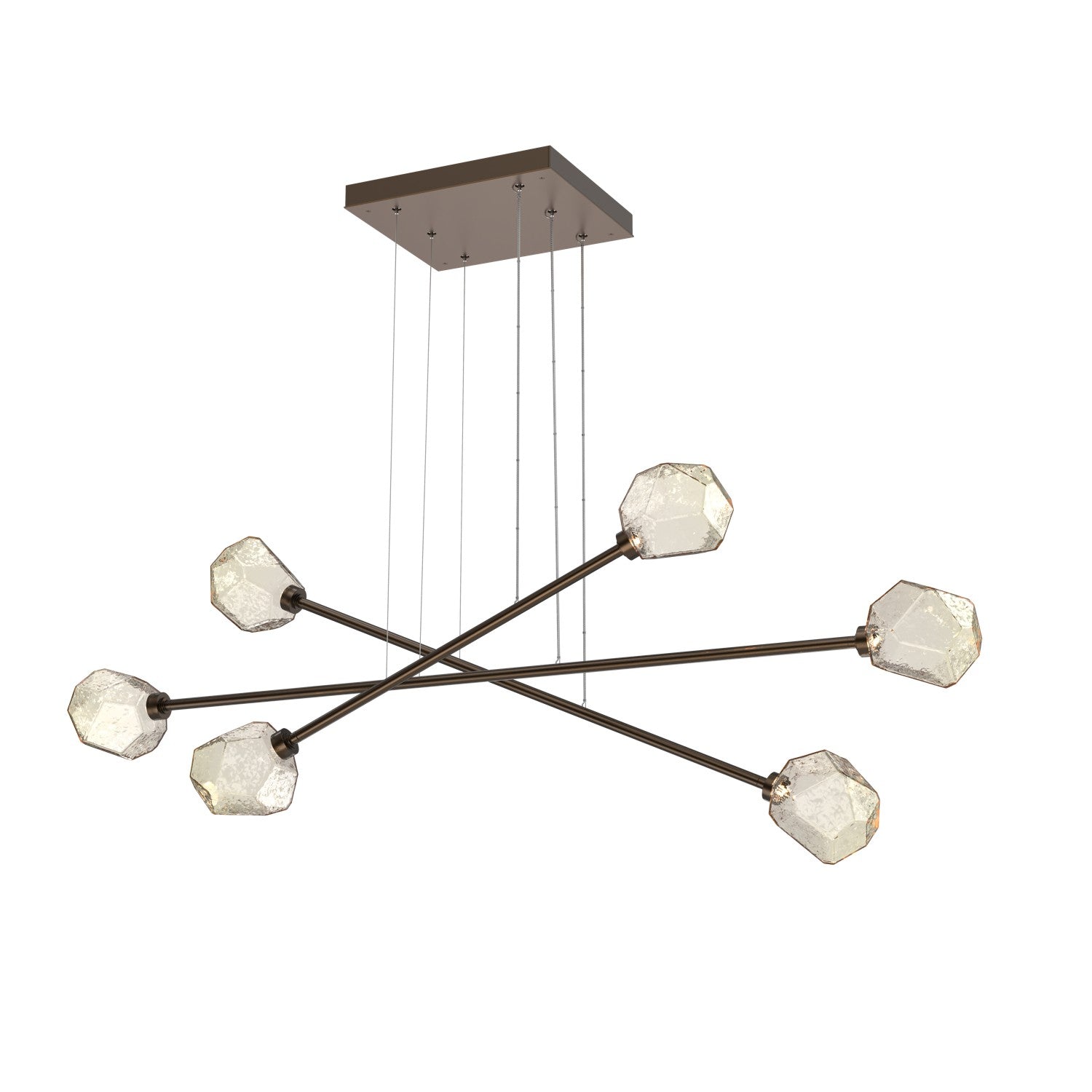 Hammerton Studio - PLB0039-M3-FB-A-CA1-L1 - LED Lantern - Gem - Flat Bronze