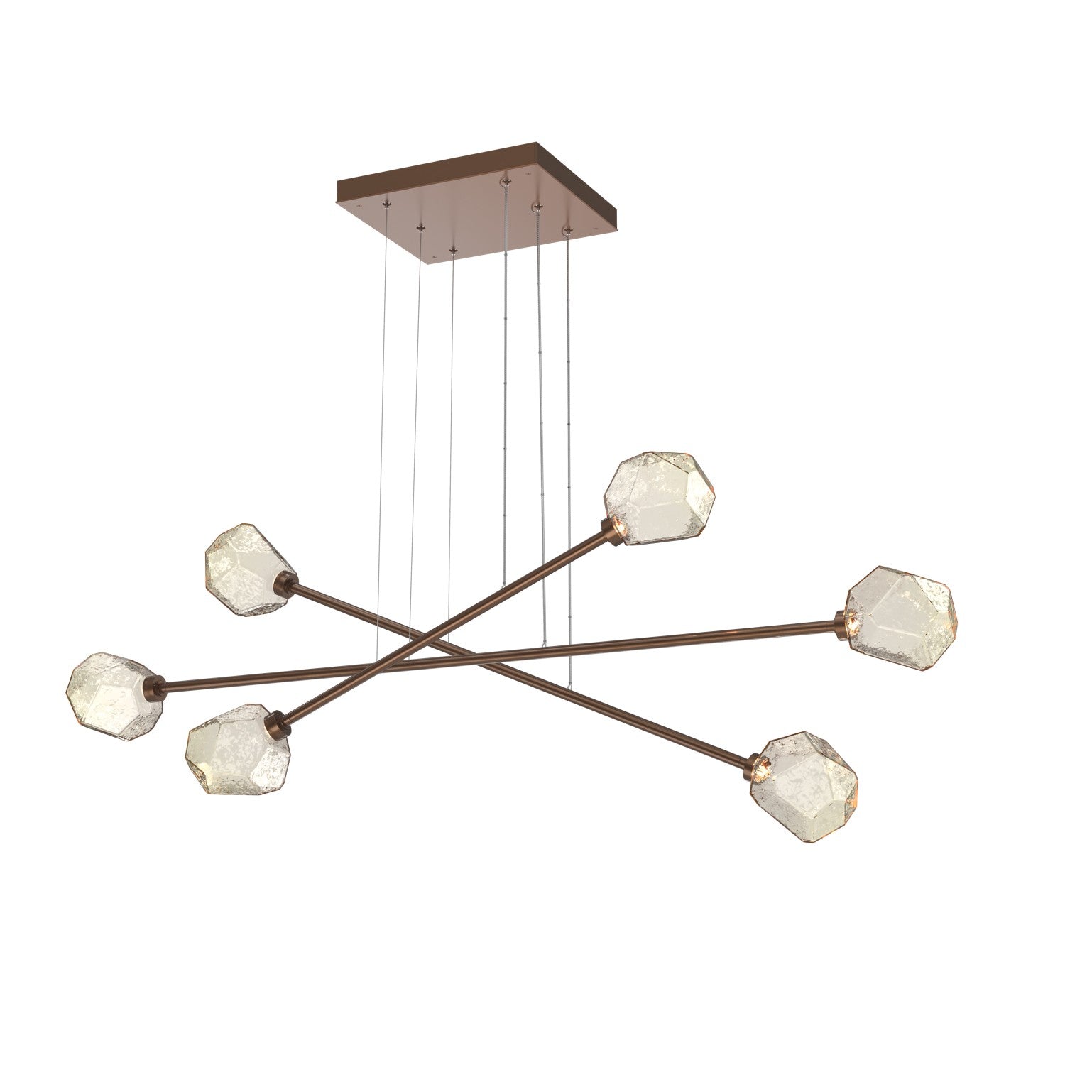 Hammerton Studio - PLB0039-M3-BB-A-CA1-L1 - LED Lantern - Gem - Burnished Bronze