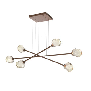 Hammerton Studio - PLB0039-M3-BB-A-CA1-L1 - LED Lantern - Gem - Burnished Bronze