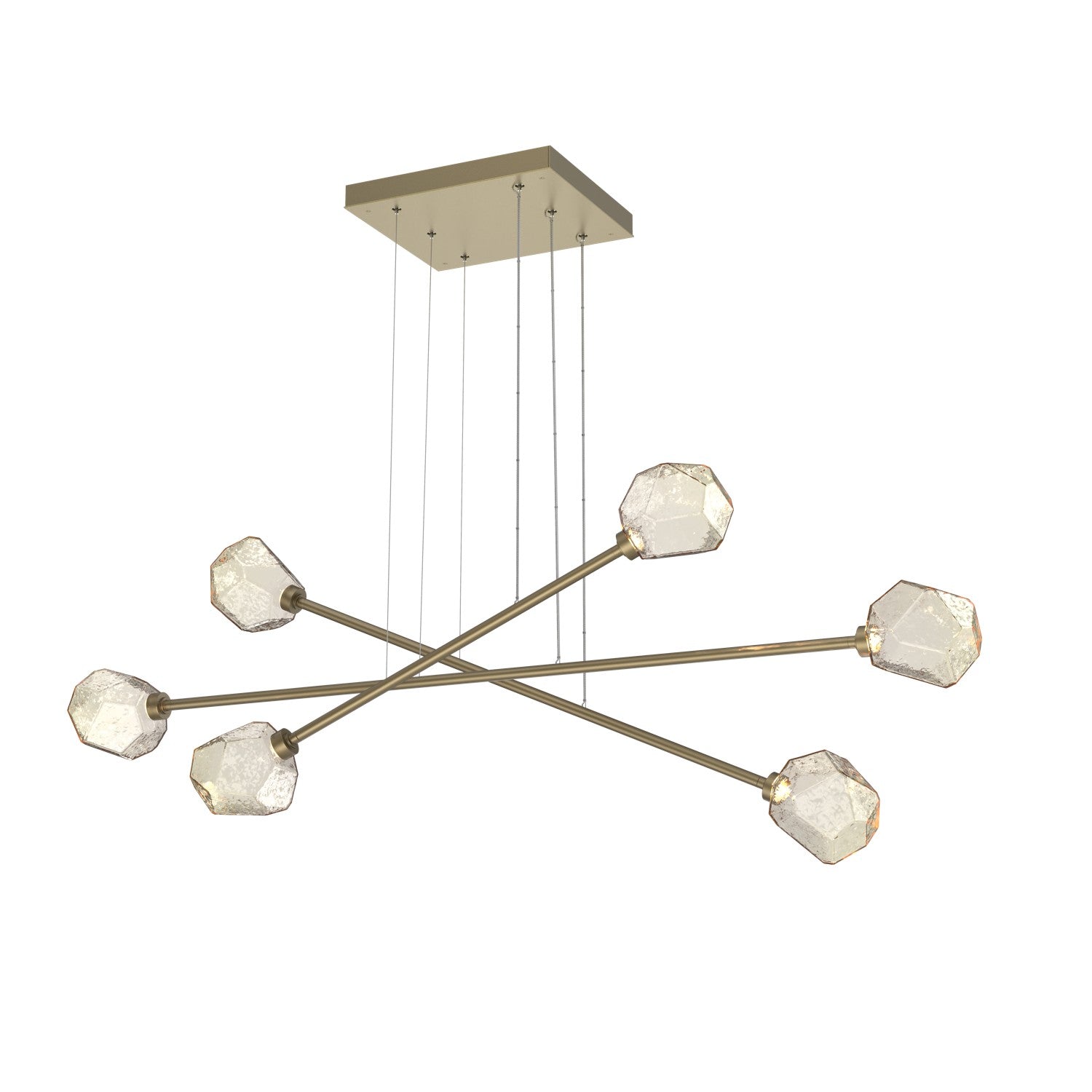 Hammerton Studio - PLB0039-M3-GB-A-CA1-L3 - LED Lantern - Gem - Gilded Brass