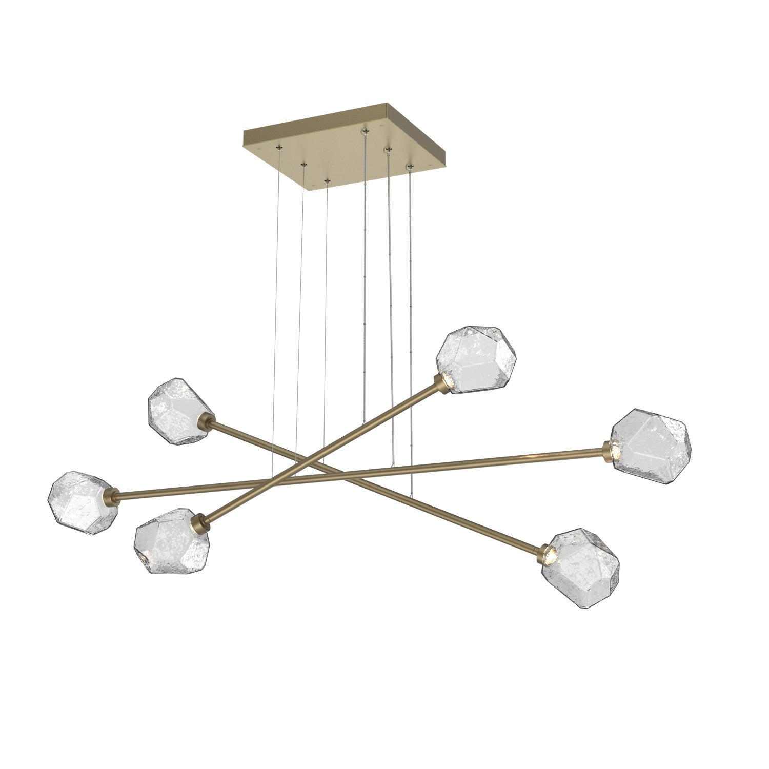 Hammerton Studio - PLB0039-M3-GB-C-CA1-L1 - LED Lantern - Gem - Gilded Brass