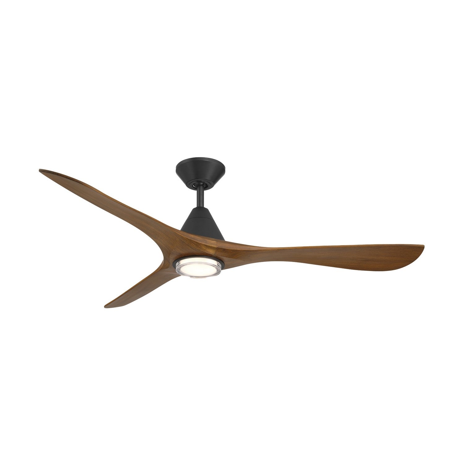 Modern Forms Fans - FR-D2504-60L-MB/DK - 60"Ceiling Fan - Carve - Matte Black/Distressed Koa