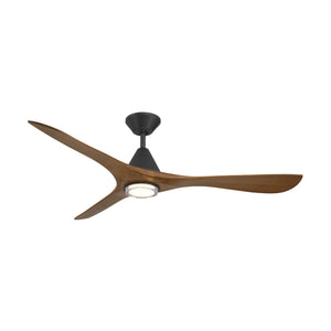 Modern Forms Fans - FR-D2504-60L-MB/DK - 60"Ceiling Fan - Carve - Matte Black/Distressed Koa