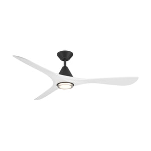 Modern Forms Fans - FR-D2504-60L-MB/MW - 60"Ceiling Fan - Carve - Matte Black/Matte White
