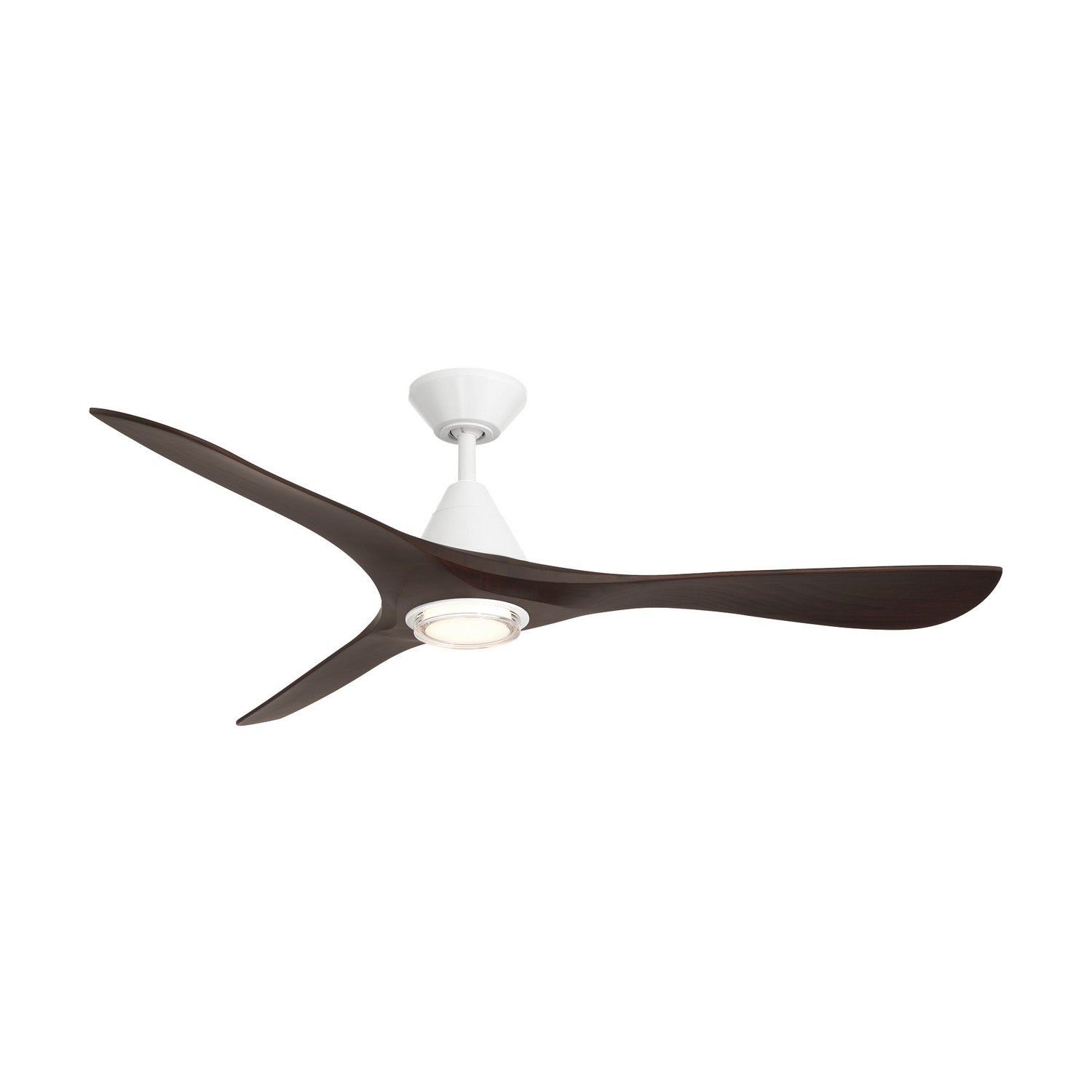 Modern Forms Fans - FR-D2504-60L-MW/DW - 60"Ceiling Fan - Carve - Matte White/Dark Walnut