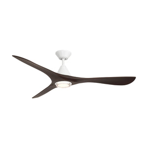 Modern Forms Fans - FR-D2504-60L-MW/DW - 60"Ceiling Fan - Carve - Matte White/Dark Walnut