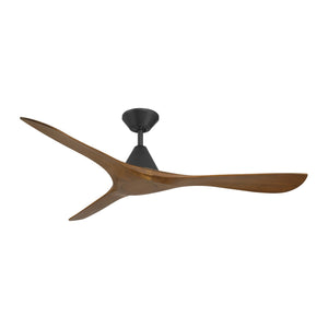 Modern Forms Fans - FR-D2504-60-MB/DK - 60" Ceiling Fan - Carve - Matte Black/Distressed Koa
