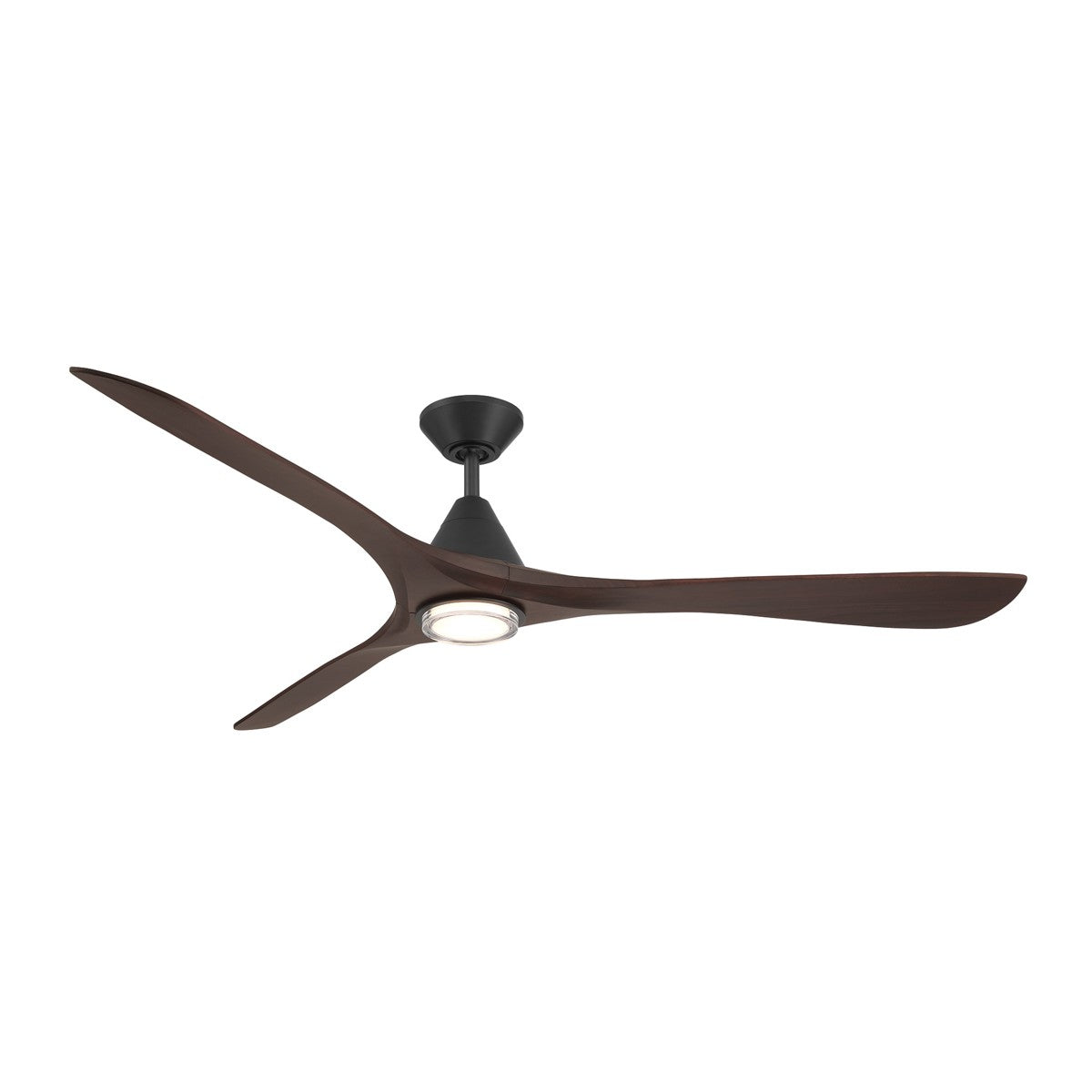 Modern Forms Fans - FR-D2504-72L-MB/DW - 72" Ceiling Fan - Carve - Matte Black/Dark Walnut