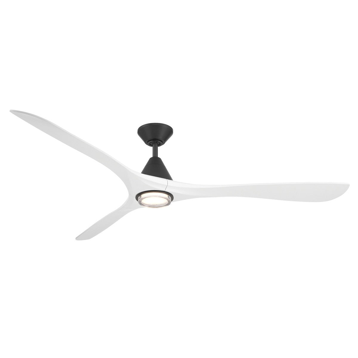 Modern Forms Fans - FR-D2504-72L-MB/MW - 72"Ceiling Fan - Carve - Matte Black/Matte White