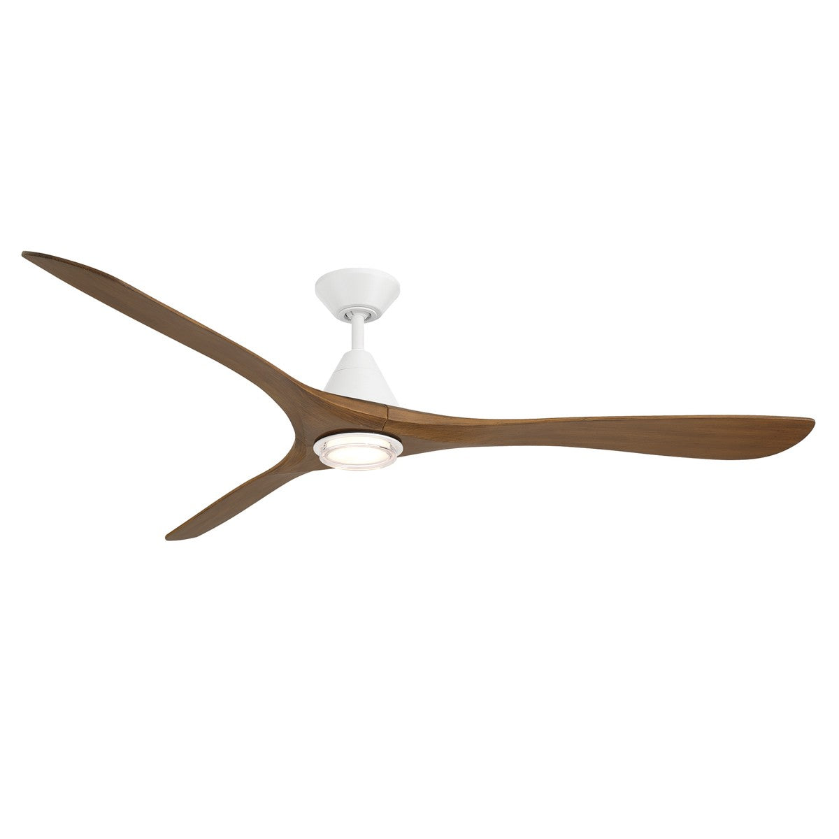 Modern Forms Fans - FR-D2504-72L-MW/DK - 72" Ceiling Fan - Carve - Matte White/Distressed Koa