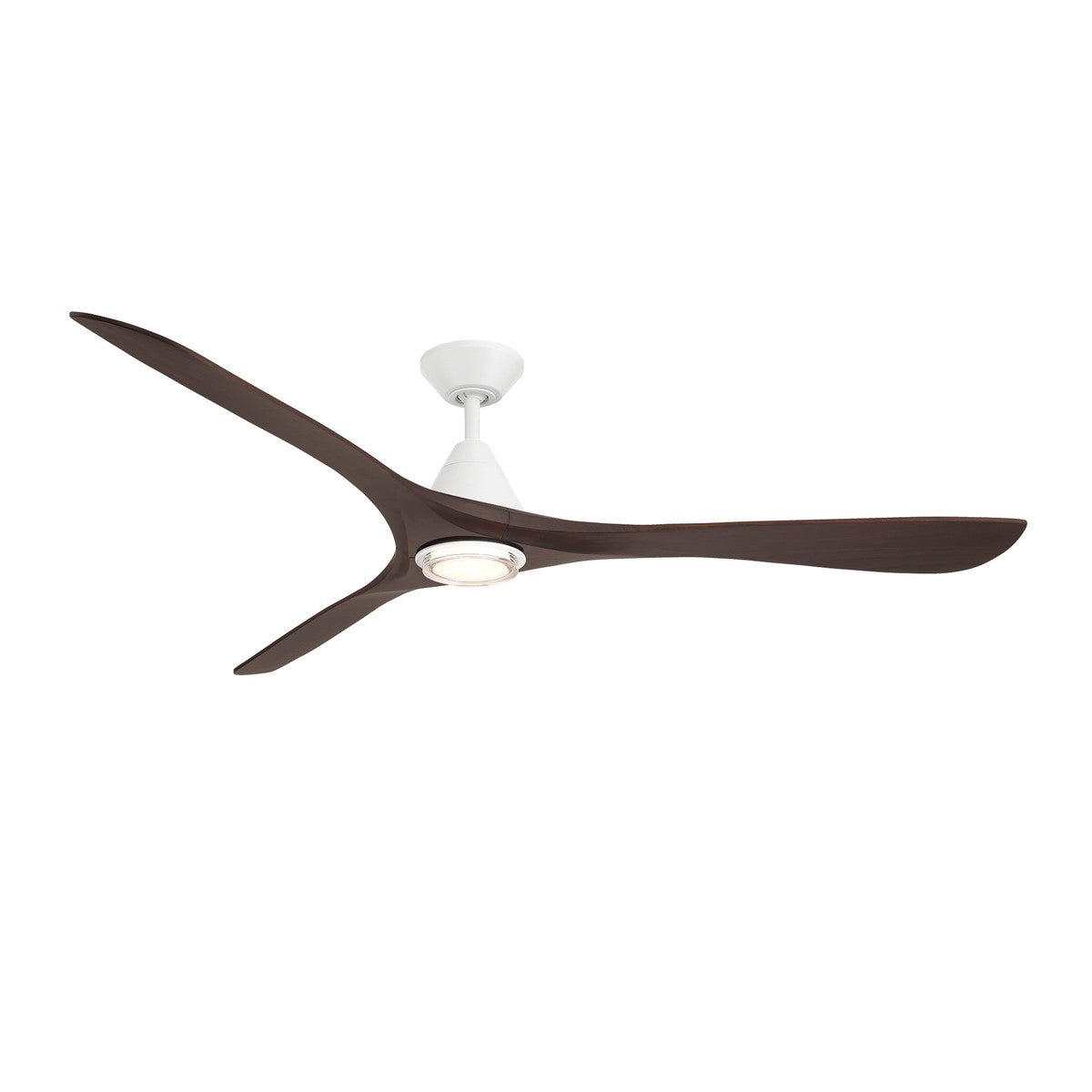 Modern Forms Fans - FR-D2504-72L-MW/DW - 72"Ceiling Fan - Carve - Matte White/Dark Walnut