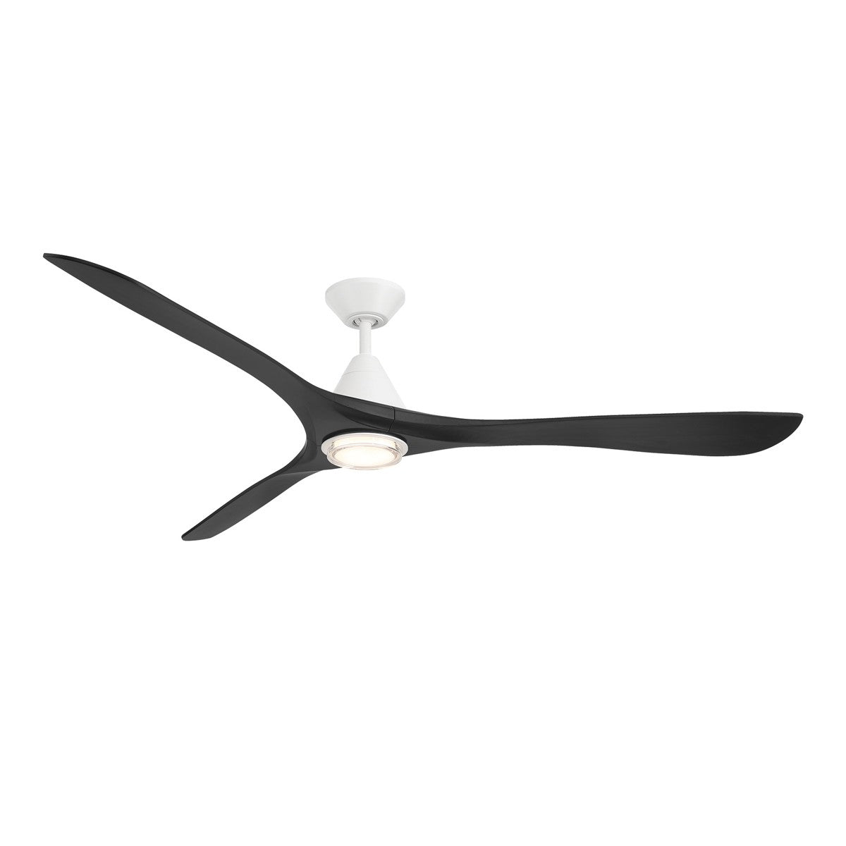 Modern Forms Fans - FR-D2504-72L-MW/MB - 72"Ceiling Fan - Carve - Matte White/Matte Black