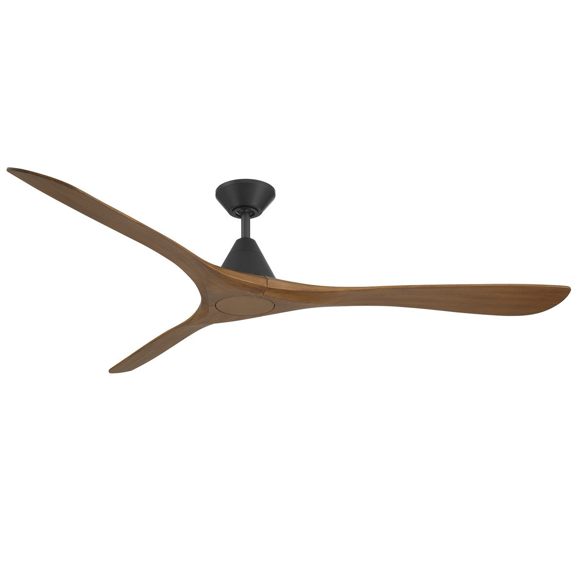 Modern Forms Fans - FR-D2504-72-MB/DK - 72" Ceiling Fan - Carve - Matte Black/Distressed Koa