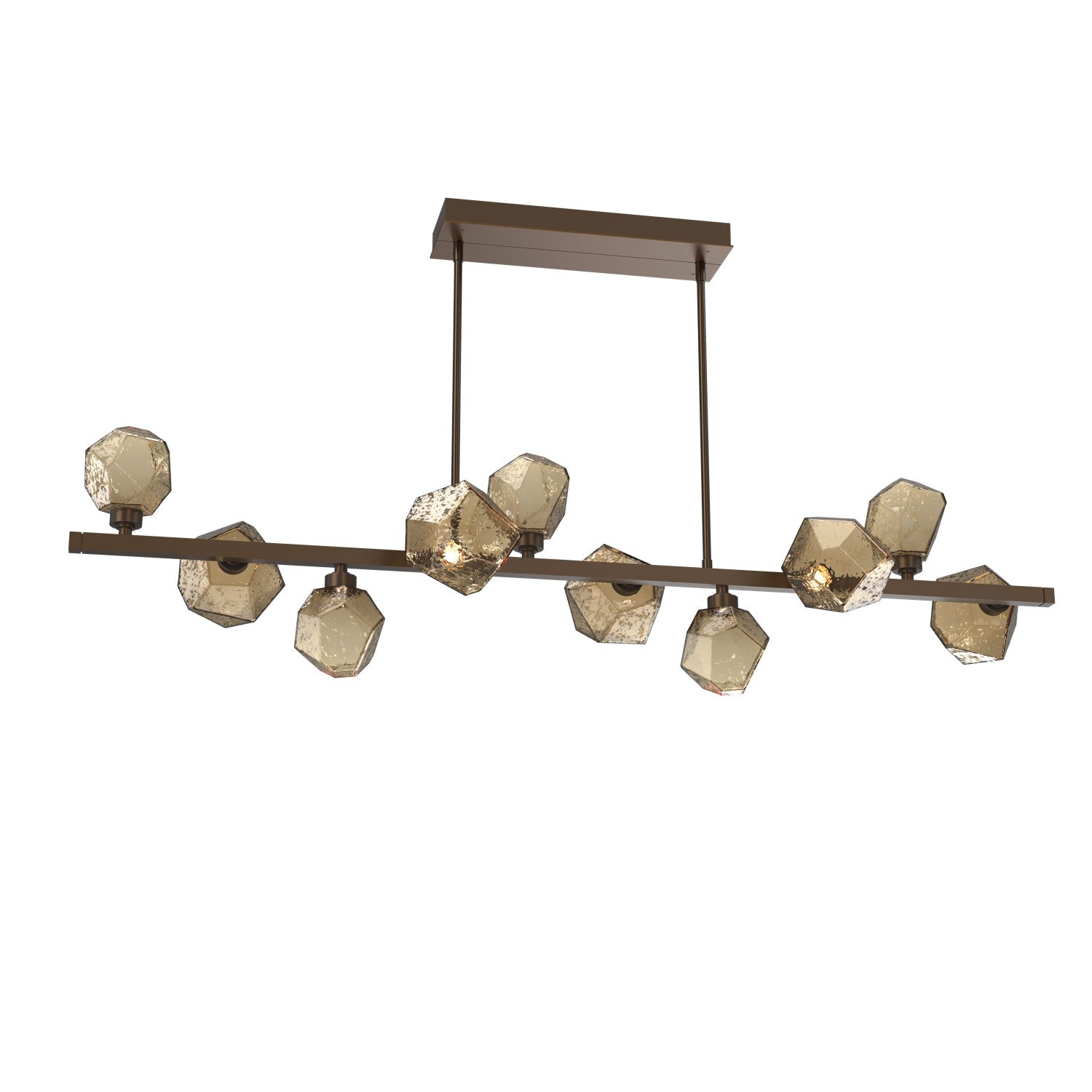 Hammerton Studio - PLB0039-T0-FB-B-001-L3 - LED Lantern - Gem - Flat Bronze