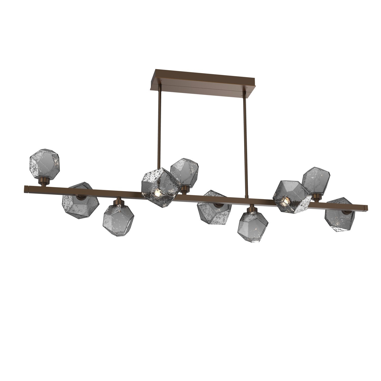 Hammerton Studio - PLB0039-T0-FB-S-001-L3 - LED Lantern - Gem - Flat Bronze