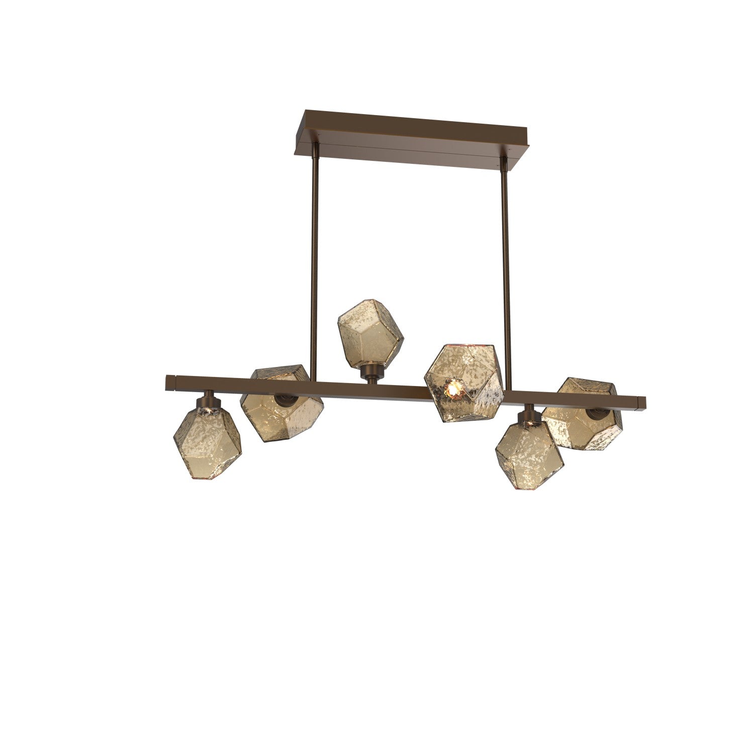 Hammerton Studio - PLB0039-T6-FB-B-001-L3 - LED Lantern - Gem - Flat Bronze