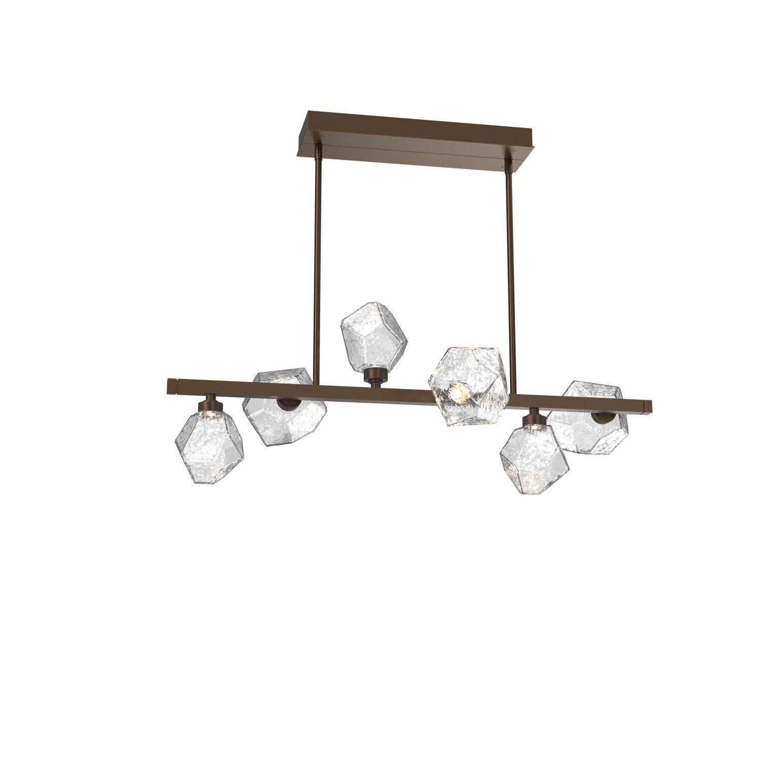 Hammerton Studio - PLB0039-T6-FB-C-001-L3 - LED Lantern - Gem - Flat Bronze