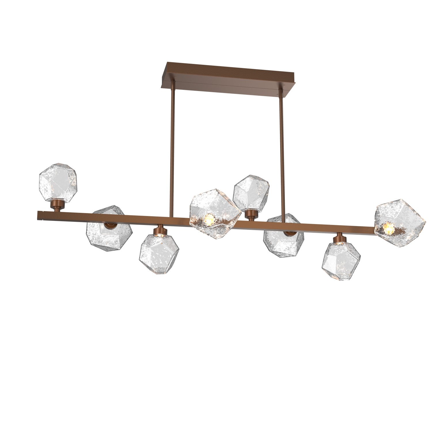 Hammerton Studio - PLB0039-T8-BB-C-001-L3 - LED Lantern - Gem - Burnished Bronze