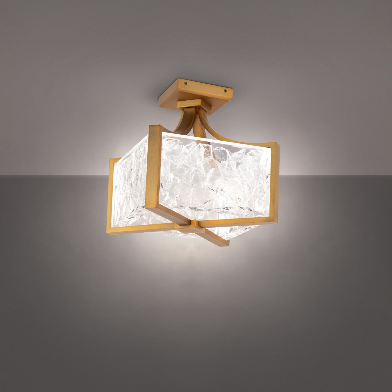Modern Forms - FM-32112-AB - LED Flush Mount - Emblem - Aged Brass