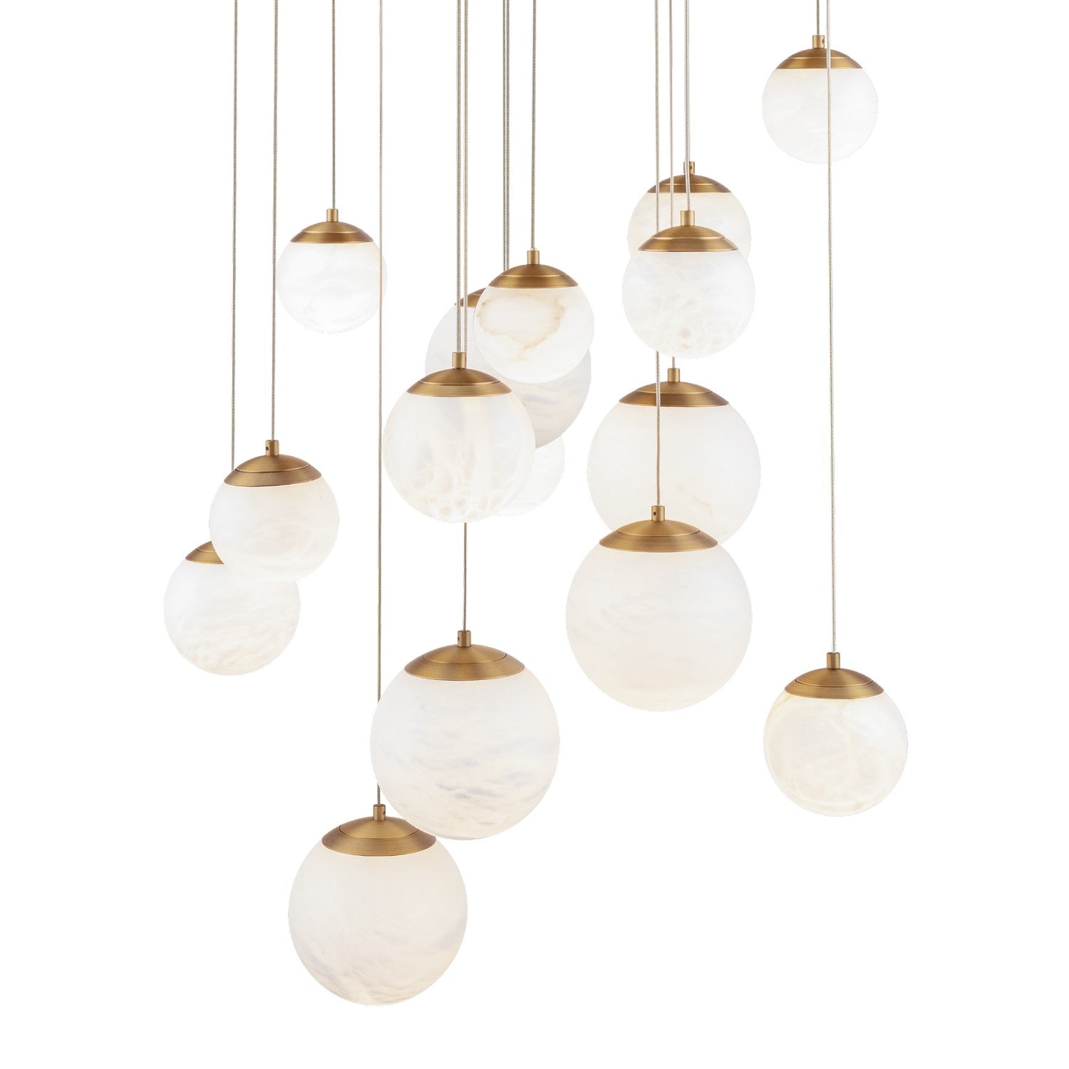 Modern Forms - PD-34415R-AB - LED Pendant - Pisces - Aged Brass