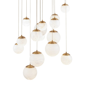 Modern Forms - PD-34415R-AB - LED Pendant - Pisces - Aged Brass