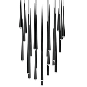 Modern Forms - PD-41725S-BK - LED Pendant - Cascade - Black