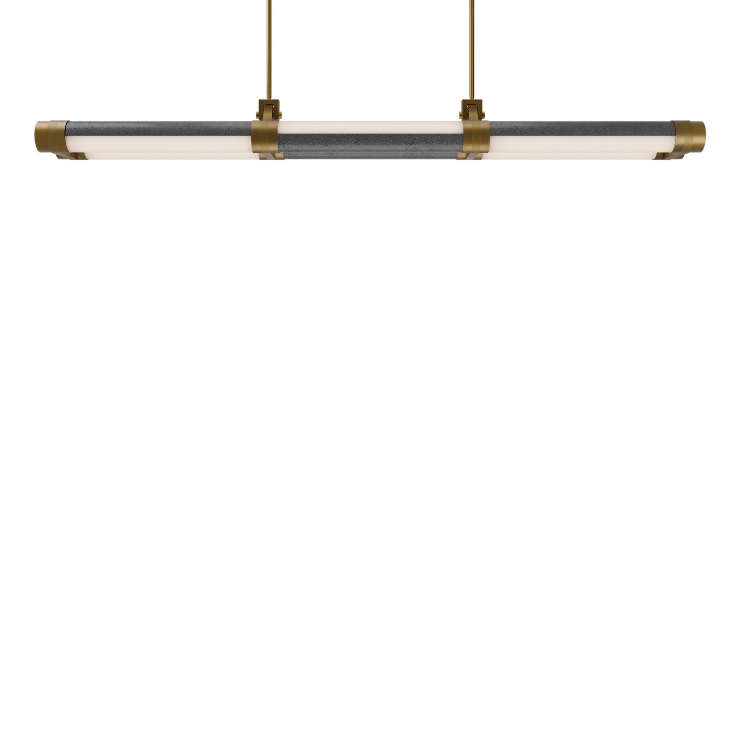 Modern Forms - PD-6548-27-BV/AB - LED Linear Pendant - Catania - Bassalt Stone/Aged Brass