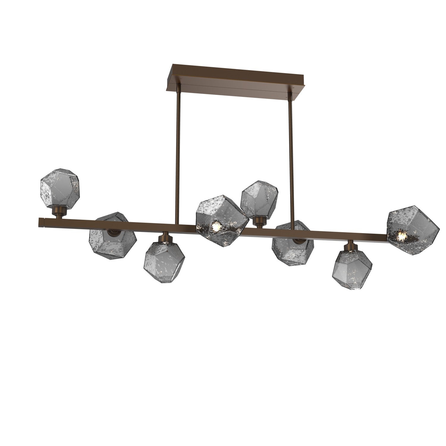 Hammerton Studio - PLB0039-T8-FB-S-001-L1 - LED Lantern - Gem - Flat Bronze
