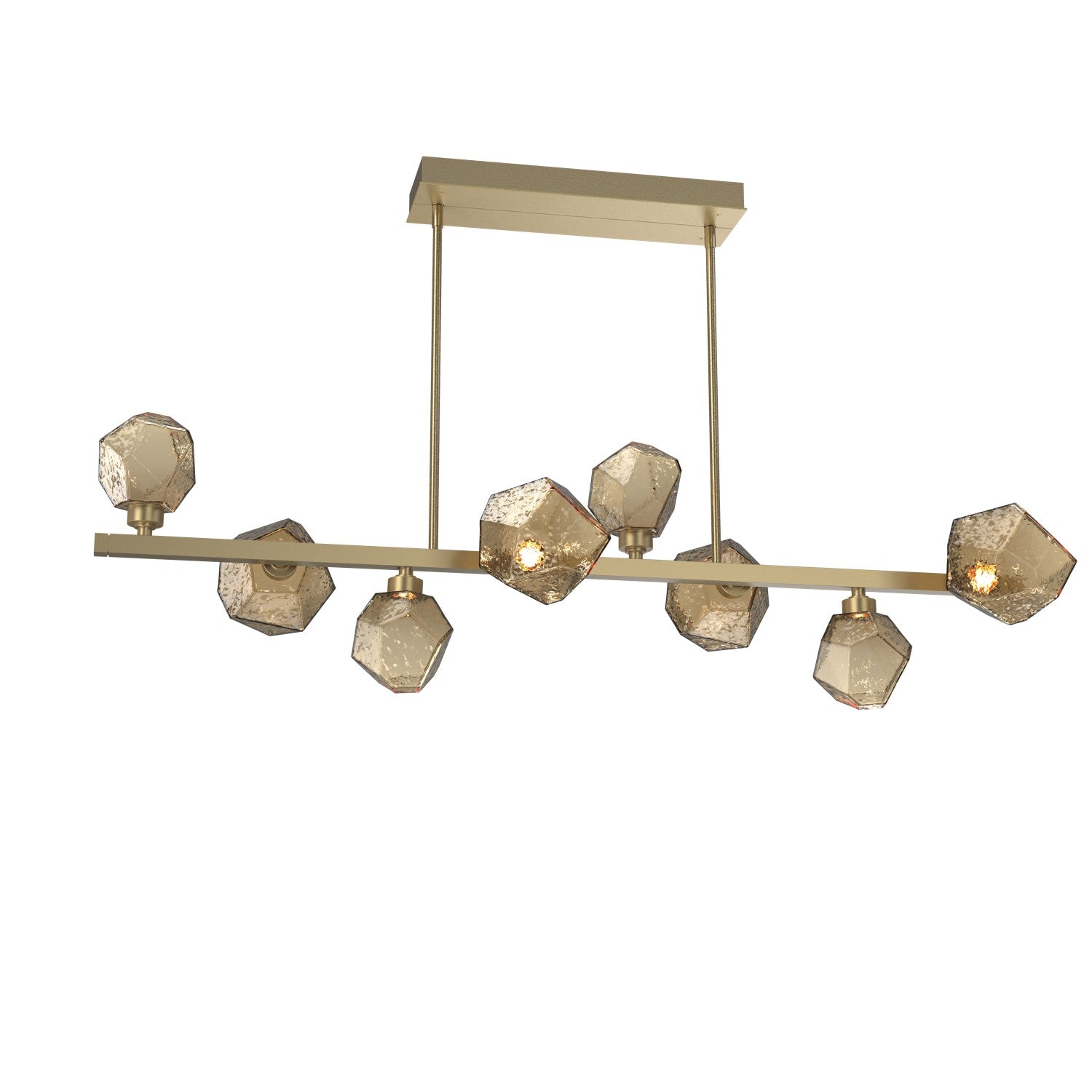 Hammerton Studio - PLB0039-T8-GB-B-001-L3 - LED Lantern - Gem - Gilded Brass