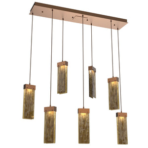 Hammerton Studio - PLB0042-07-BB-BG-C01-L3 - LED Pendant - Parallel - Burnished Bronze