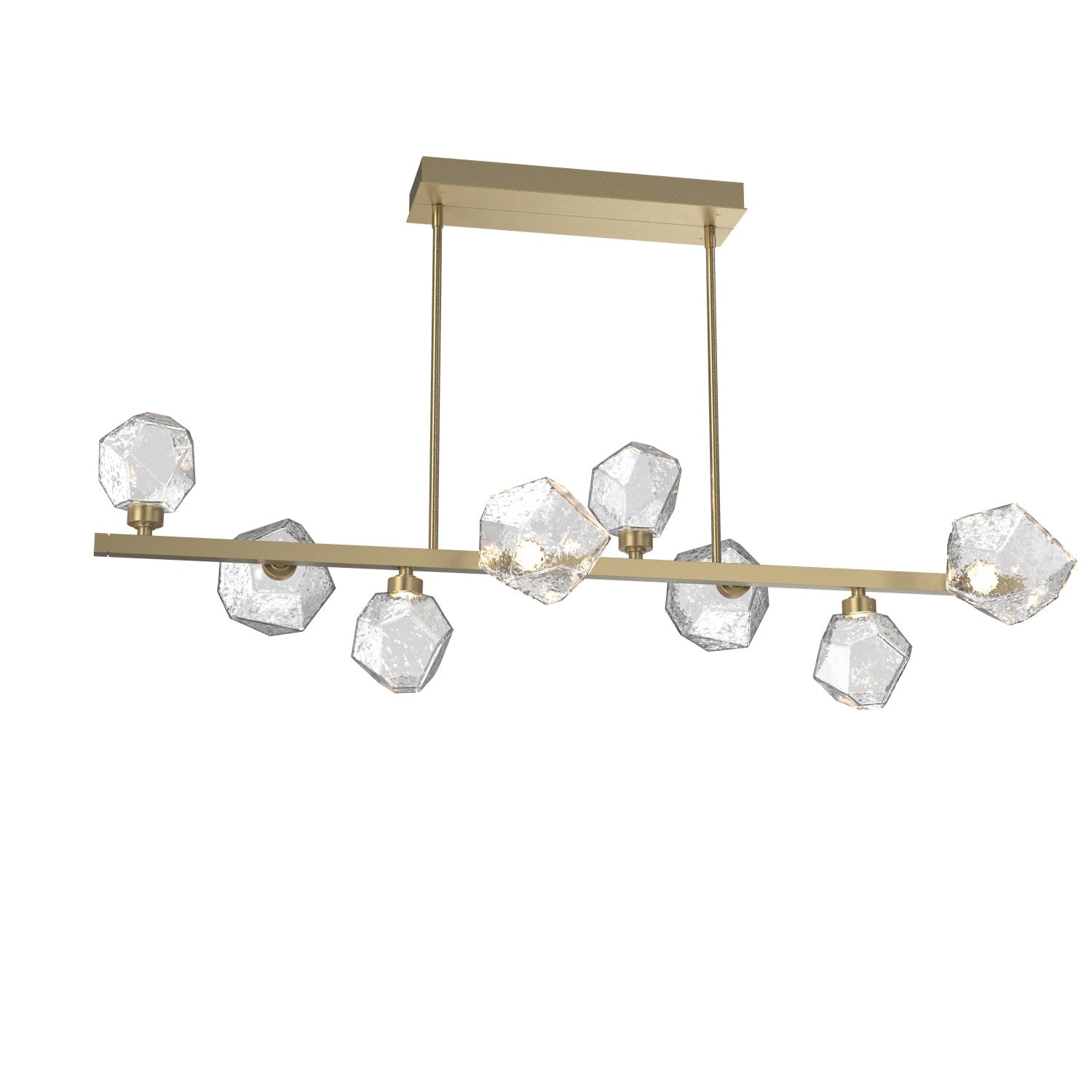 Hammerton Studio - PLB0039-T8-GB-C-001-L3 - LED Lantern - Gem - Gilded Brass