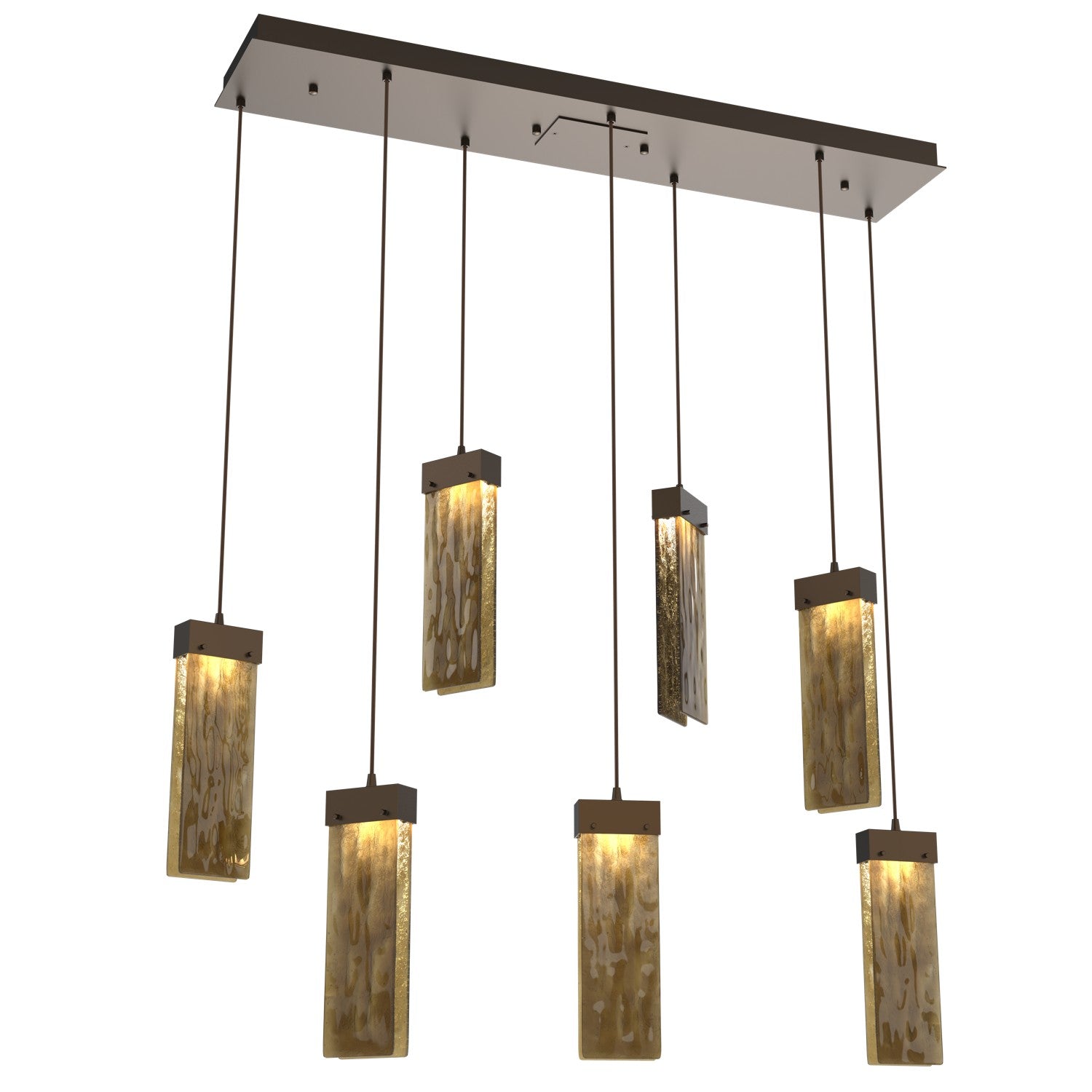 Hammerton Studio - PLB0042-07-FB-BG-C01-L3 - LED Pendant - Parallel - Flat Bronze