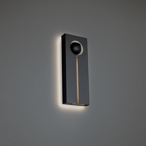 Modern Forms - WS-W20516-BK/BN - LED Outdoor Wall Sconce - Keyhole - Black/Textured Brushed Nickel