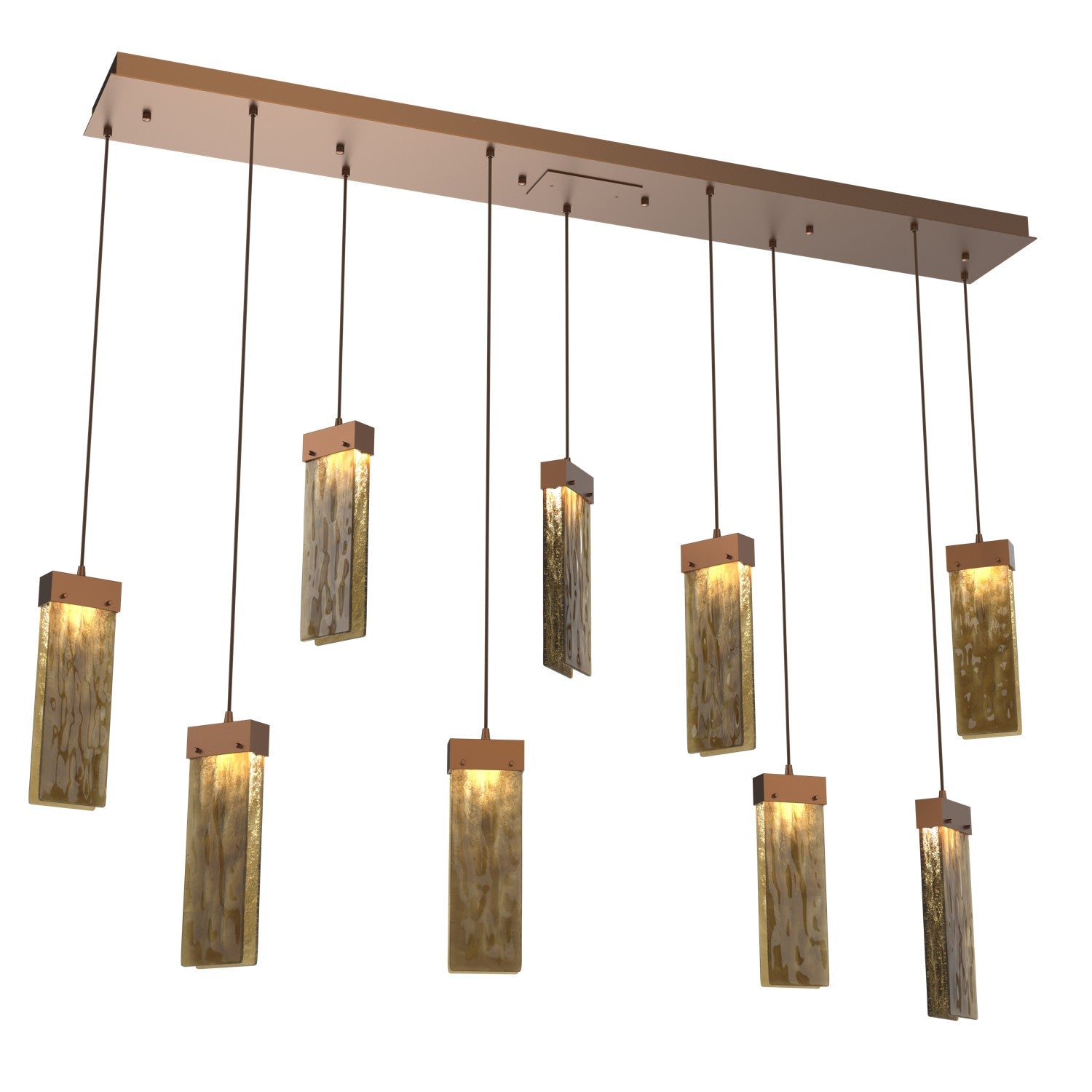 Hammerton Studio - PLB0042-09-BB-BG-C01-L1 - LED Pendant - Parallel - Burnished Bronze