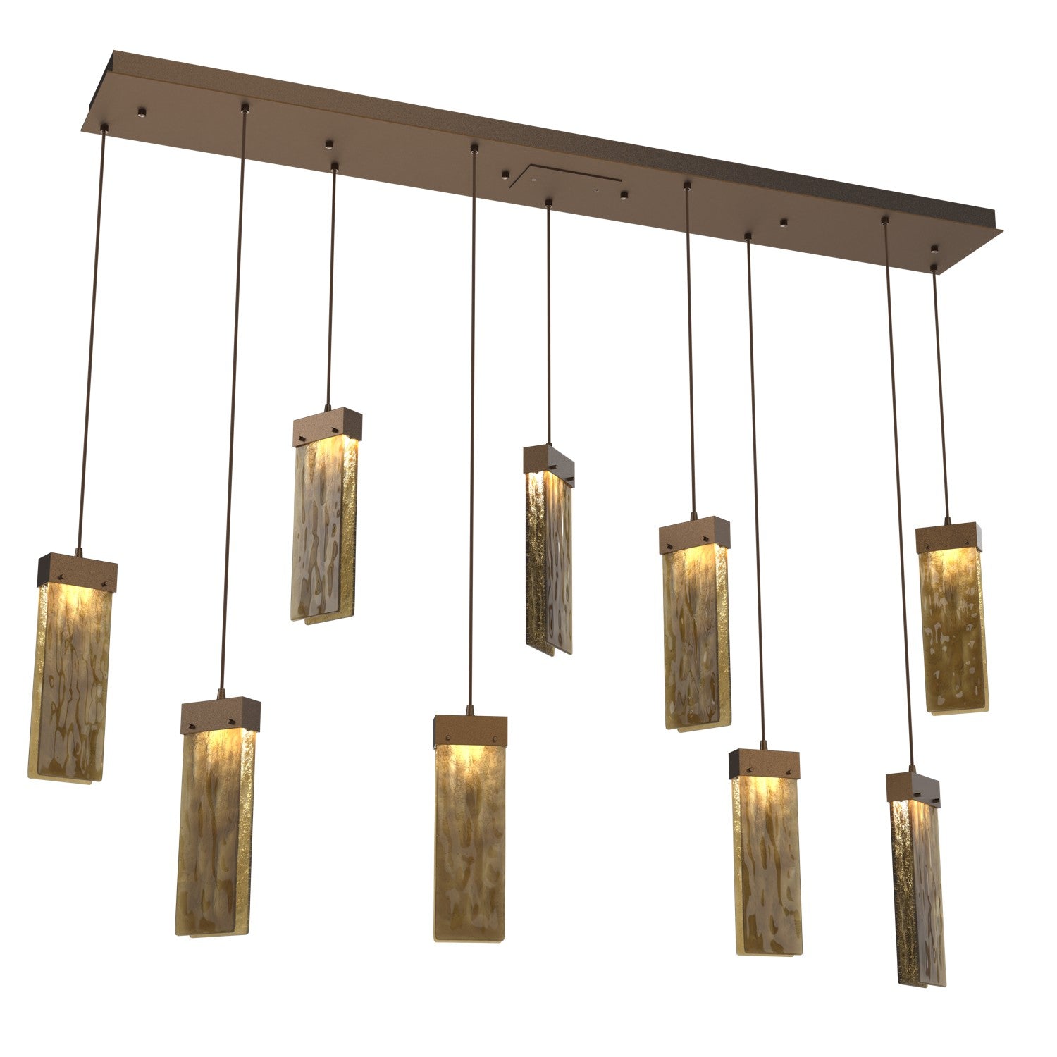 Hammerton Studio - PLB0042-09-FB-BG-C01-L1 - LED Pendant - Parallel - Flat Bronze
