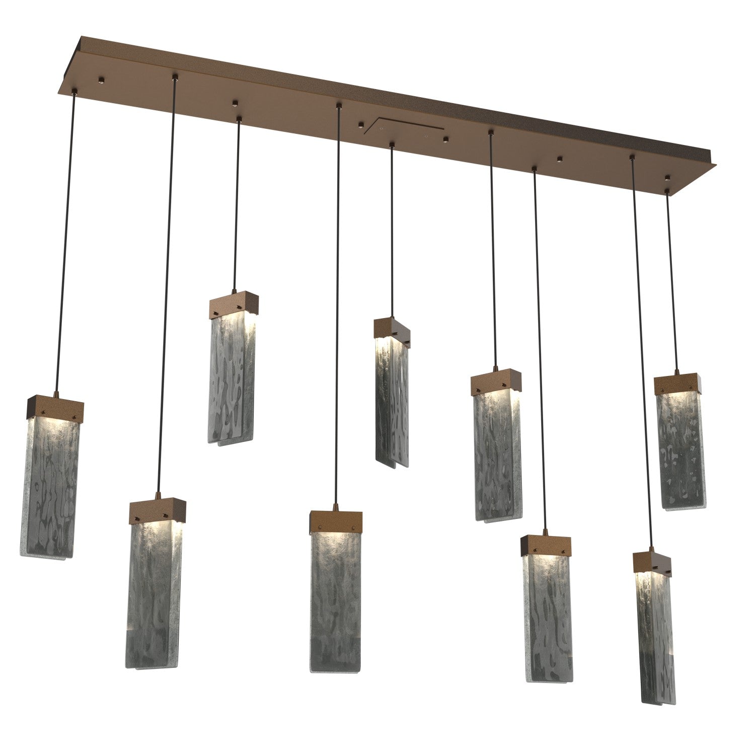 Hammerton Studio - PLB0042-09-FB-SG-C01-L1 - LED Pendant - Parallel - Flat Bronze
