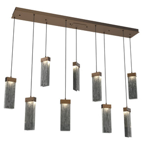 Hammerton Studio - PLB0042-09-FB-SG-C01-L3 - LED Pendant - Parallel - Flat Bronze