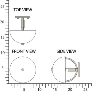 Robert Abbey - P604WHT - One Light Wall Sconce - Mavisten Edition Copernica - Pewter w/White Painted Metal Shade