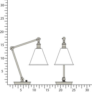 Robert Abbey - S2419G - One Light Table Lamp - Alloy - Polished Nickel/Cased White Glass Shade w/Polished