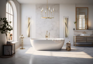 Hubbardton Forge - 101702-SKT-86-WC0821 - Six Light Chandelier - Lilium - Modern Brass