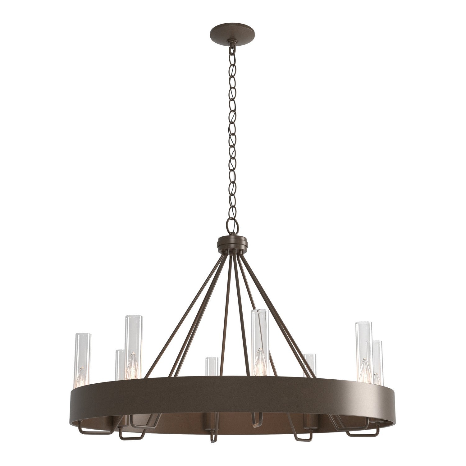 Hubbardton Forge - 105040-SKT-05-ZM0611 - Banded Ring Chandelier - Banded - Bronze