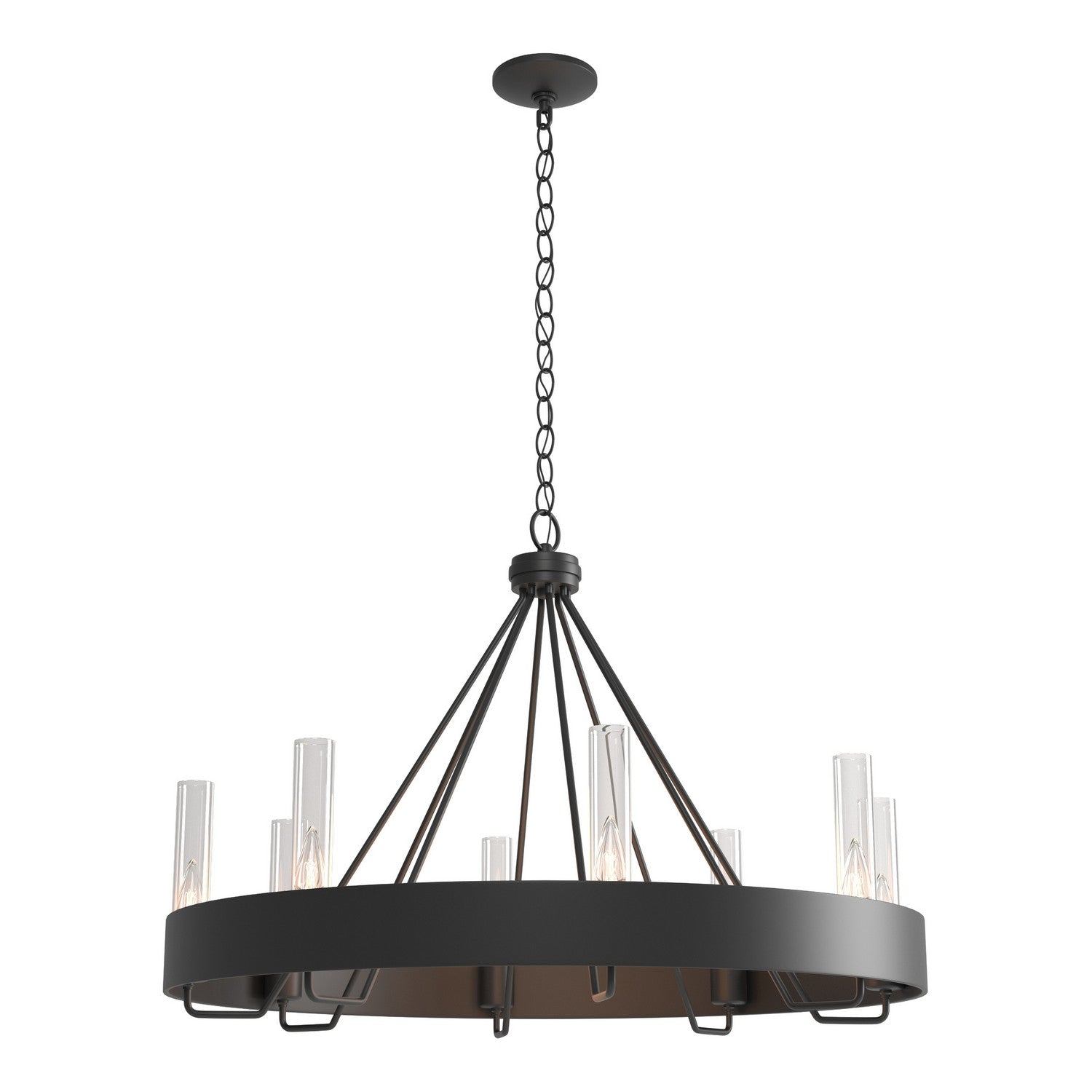Hubbardton Forge - 105040-SKT-10-ZM0611 - Banded Ring Chandelier - Banded - Black