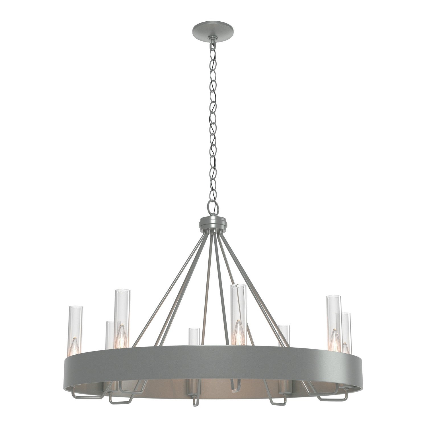 Hubbardton Forge - 105040-SKT-82-ZM0611 - Banded Ring Chandelier - Banded - Vintage Platinum